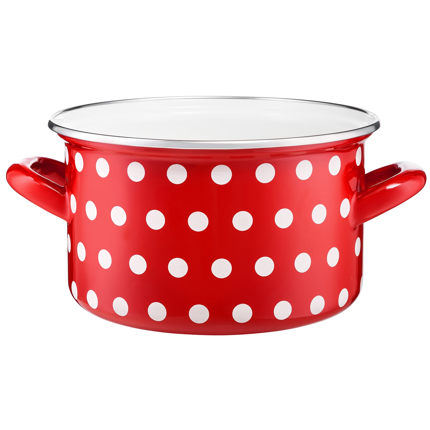 Oala email rosu buline, Domotti, Vigo, 20cm