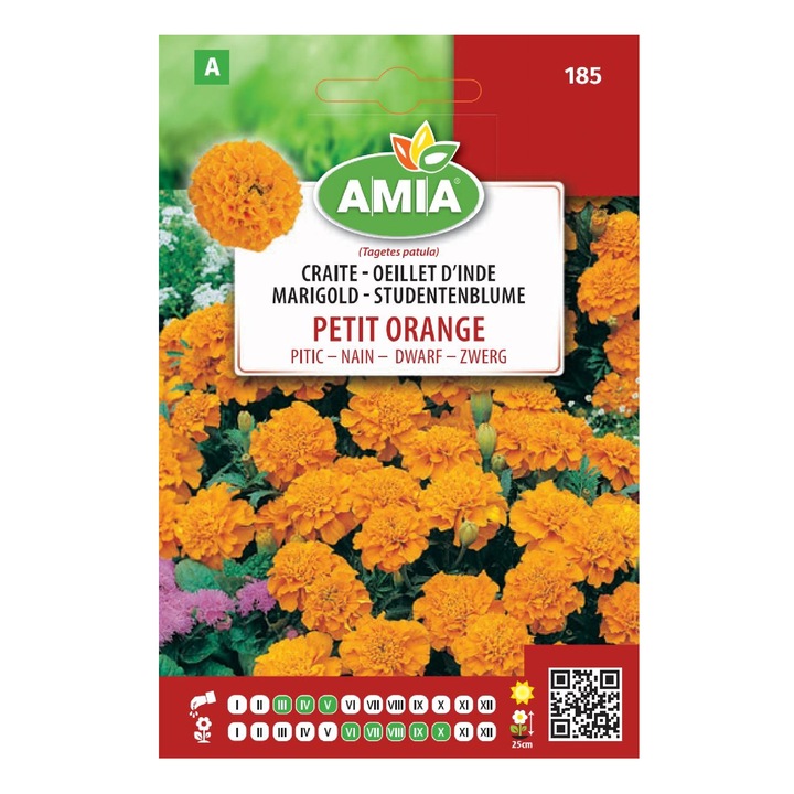 Seminte de Craite Petit Orange, flori pitice, 1gr, AMIA