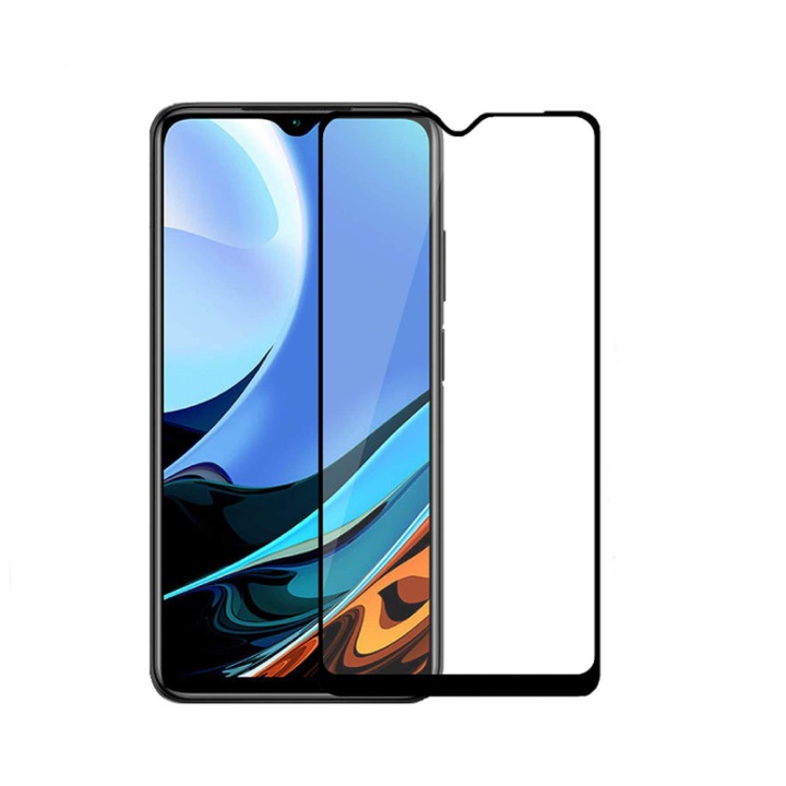 Protector de sticla Wozinsky pentru Xiaomi Poco M3, Ecran, Negru