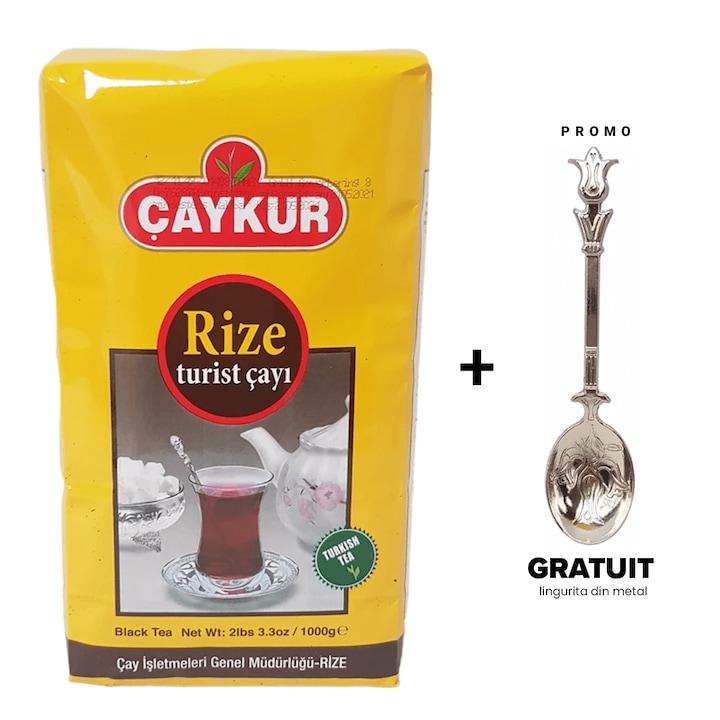 Ceai Negru Turcesc, Caykur Rize, 1000 gr + Cadou Lingurita din metal