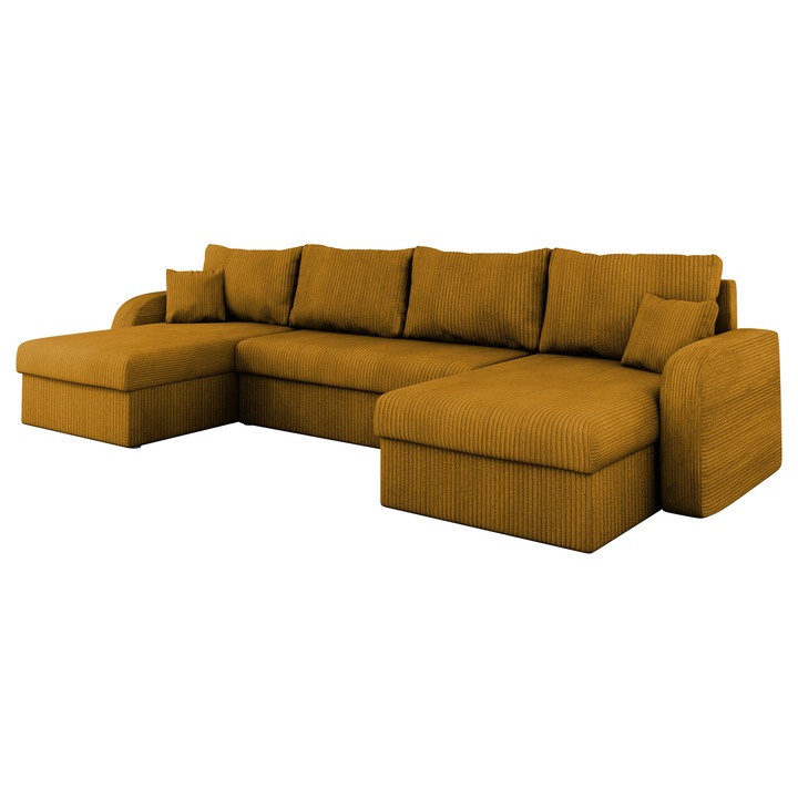 Coltar Dalmir Reiat U, MIRJAN24, Galben, 304x140x80 cm