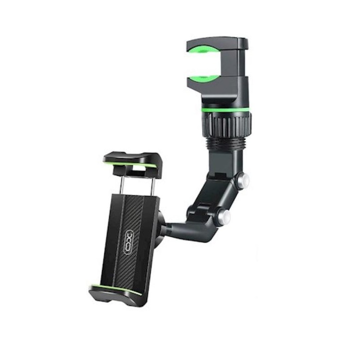 Стойка за кола XO C107 Gravity Rearview Mirror Mount, въртене на 360 градуса, черна