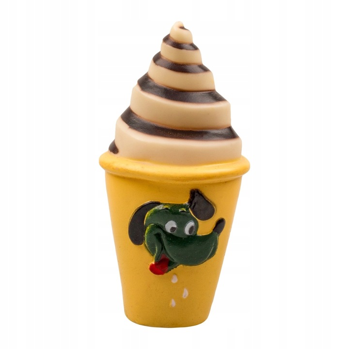 Fagylaltos játék kutyáknak, Happet, Vinyl, 15 cm, Többszínű