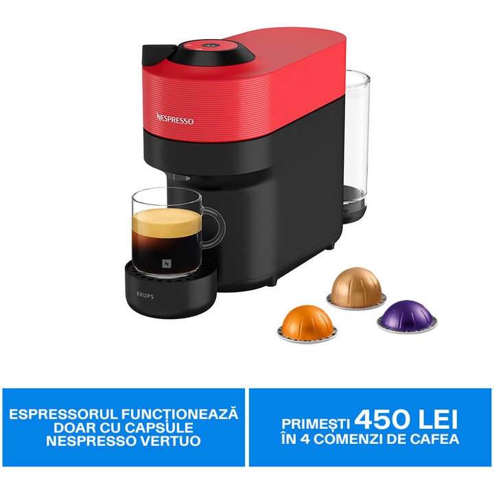 Aparat de cafea manual 3 in 1, afisaj LED, reglare a temperaturii, compatibil cu capsule / cafea macinata / filtru de cafea, curatare automata la cald, duza de abur pentru spuma de lapte, ecran tactil, oprire automata, 1400 W, 20 bari, 1,7 l