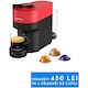 Espressor Nespresso by Krups Vertuo Pop XN920510, 1500W, 19 Bar, Centrifusion™, Conectare la telefon, 0.6L, Rosu, set capsule degustare inclus