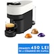 Espressor Nespresso by Krups Vertuo Pop XN920110, 1500W, 19 Bar, Centrifusion™, Conectare la telefon, 0.6L, Alb, set capsule degustare inclus
