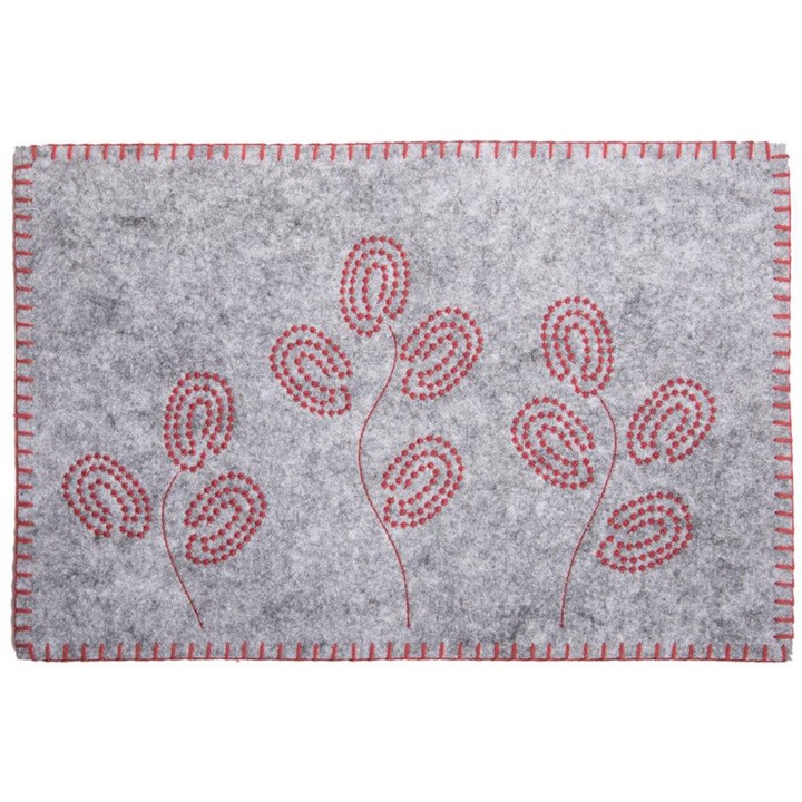 Suport de farfurii Ambition Pretty, 45x30cm, Gri