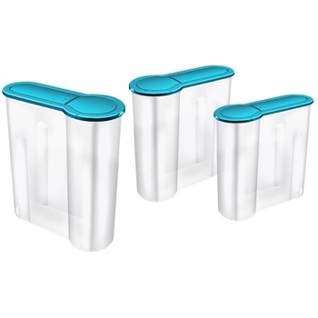 Set 3 cutii depozitare cereale, Domotti Set 3 cutii depozitare cereale, Domotti