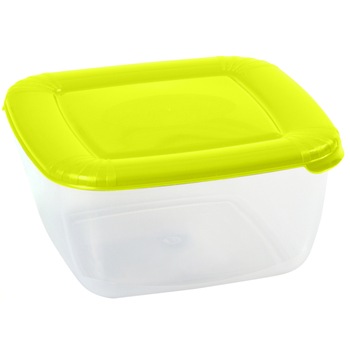 Recipient pentru alimente plastic cu capac, Domotti, 2, 5l Recipient pentru alimente plastic cu capac, Domotti, 2, 5l