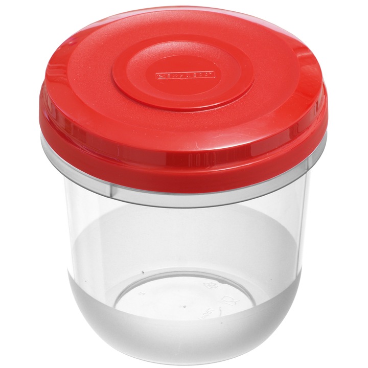Caserola Ambition Smart, 0.75L, plastic, capac rosu