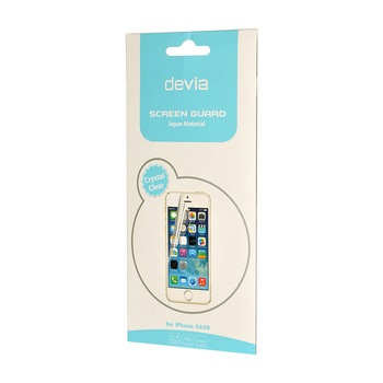 Folie de protectie Devia Original pentru iPhone SE/5S, Negru Folie de protectie Devia Original pentru iPhone SE/5S, Negru