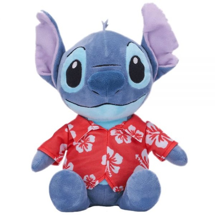 Plusz játék Stitch Hawaii piros inggel, Lilo & Stitch, 28 cm