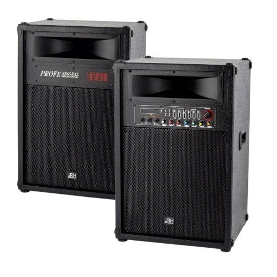 Set 2 boxe JRH 2035 profesional,13 equlizator. microphone si telecomanda
