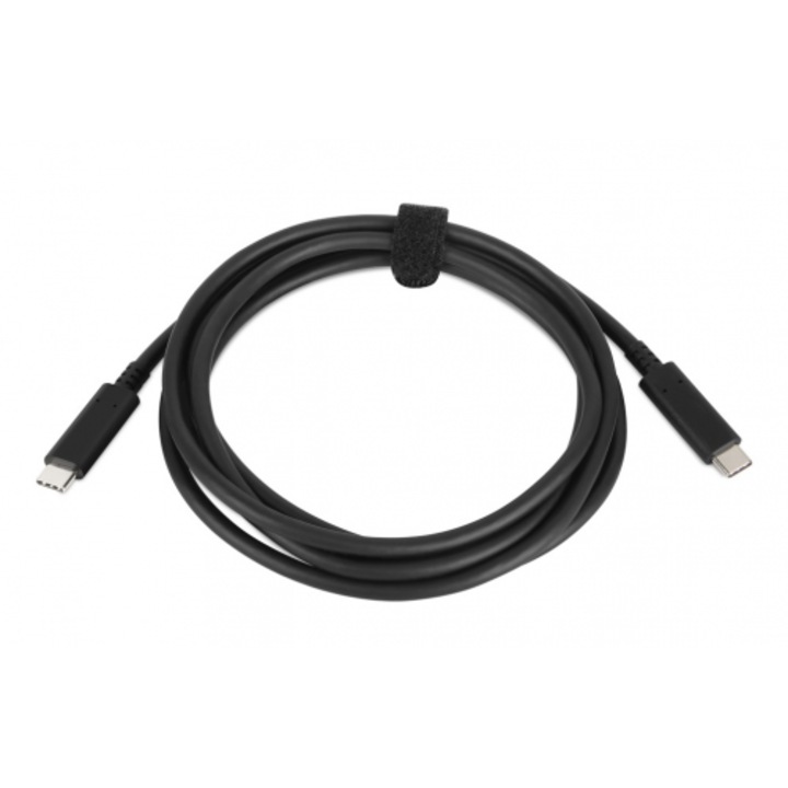 Кабел Lenovo 4X90Q59480, USB-C - USB-C, 2m, Черен