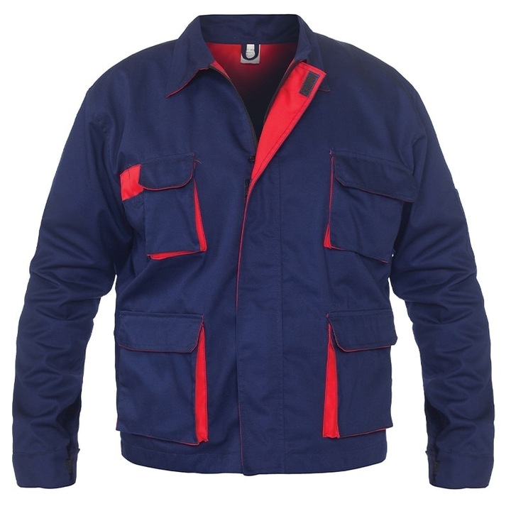 Jacheta de lucru Sigma, bleumarin-rosu, marimea L