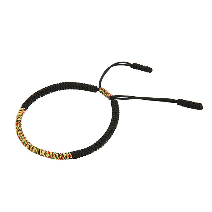 Karkötő, hagyományos fonott modell, állítható méret, fekete, unisex, EFAYN