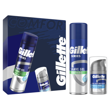Подаръчен комплект Gillette: Гел за бръснене Gillette Series Sensitive ...