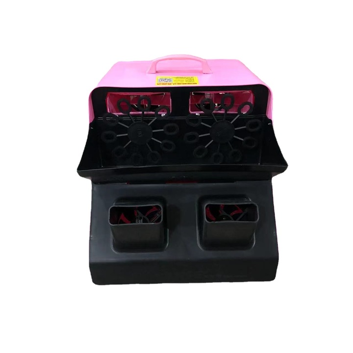 Уред за сапунени мехури с безжично дистанционно управление, 300W, розов