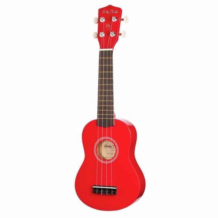 Harley Benton UK-12 Red szoprán ukulele tokkal együtt