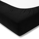 Cearceaf de pat cu elastic Estella, Bumbac, 120x200 cm, Negru