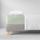 Cearceaf de pat cu elastic Estella, Bumbac, 120x200 cm, Verde deschis