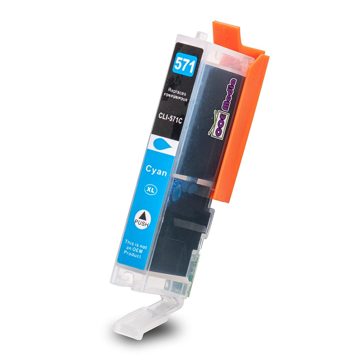 Cartus Compatibil CLI-571XL CYAN,10.8ML, Canon MG7751 MG7752 MG7753,MG5700,MG6800,MG7700 MG5750,MG7750, MG5751, MG5752, MG5753, MG6850, MG6851, MG6852, MG6853, TS5050, TS6050