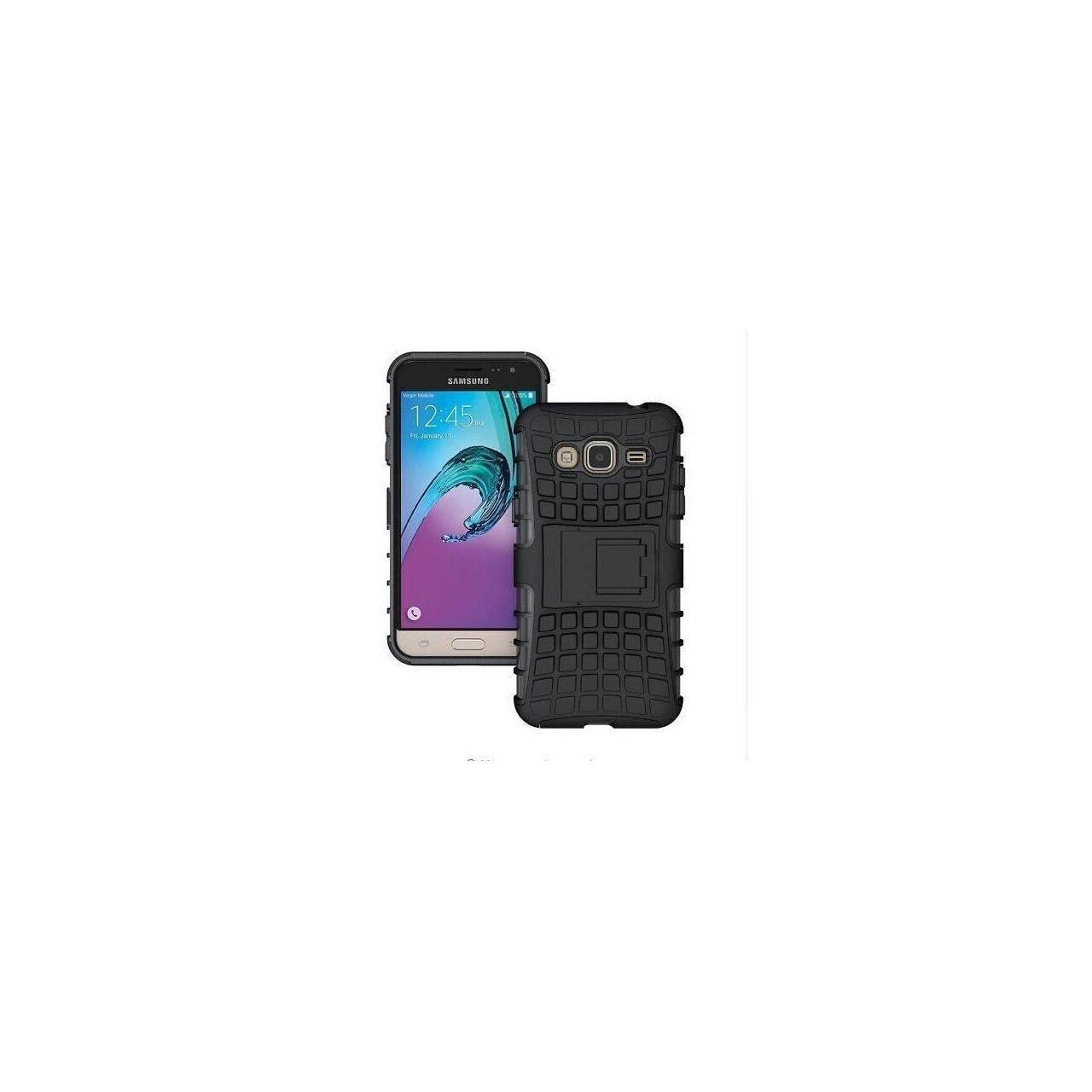 Husa Forcell Hybrid Panzer Neagra Pentru Samsung Galaxy J1 J120 (2016)