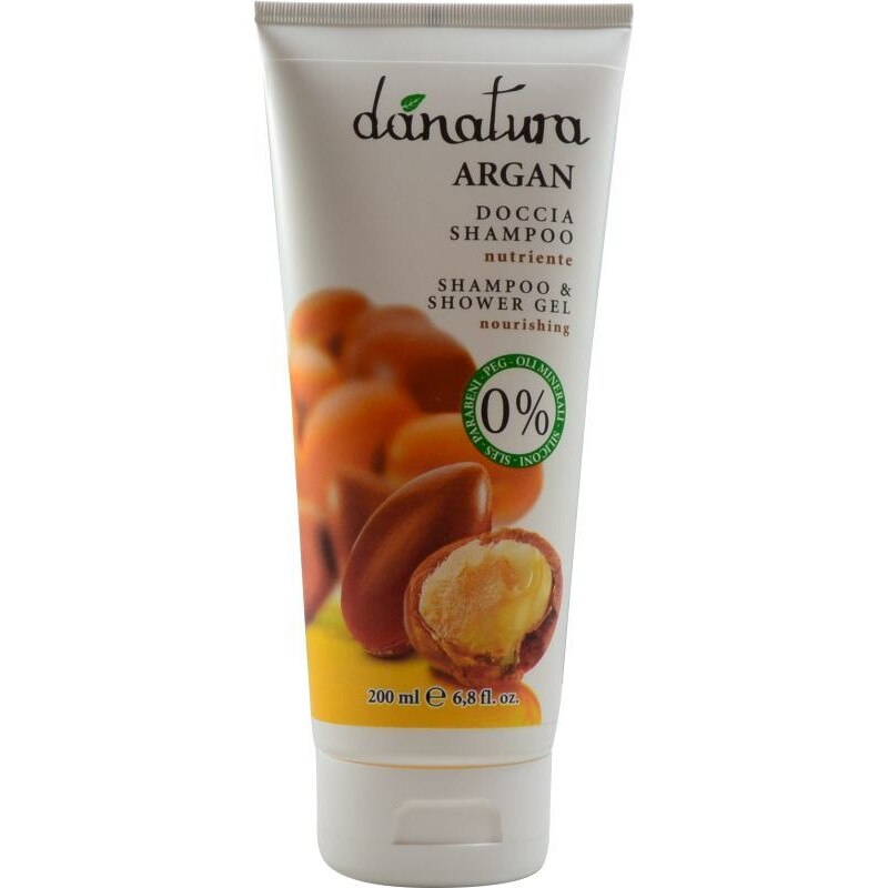 Sampon si gel de dus, Danatura, cu ulei de argan - 200ml