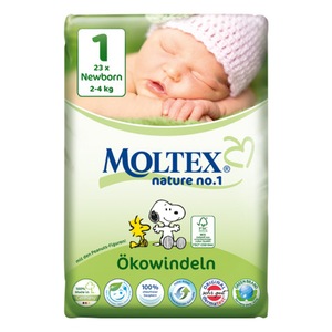 Scutece Eco Moltex Pentru Nou Nascuti 2 4kg Pachet 23 Buc