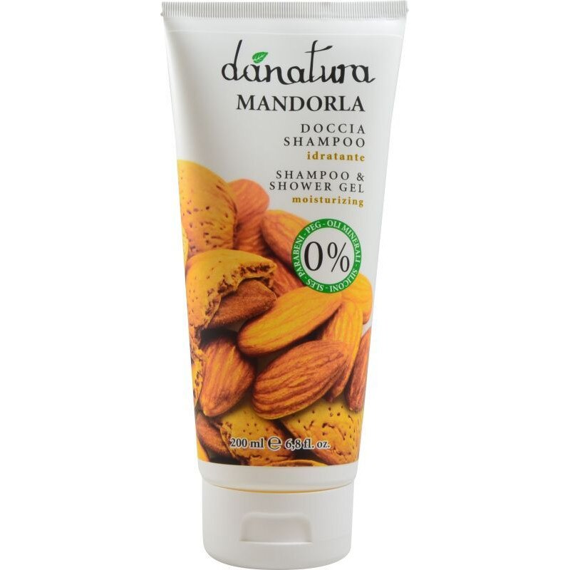 Sampon si gel de dus, Danatura, cu ulei de migdale - 200ml