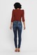Only, Blugi skinny cu aspect decolorat, Albastru inchis