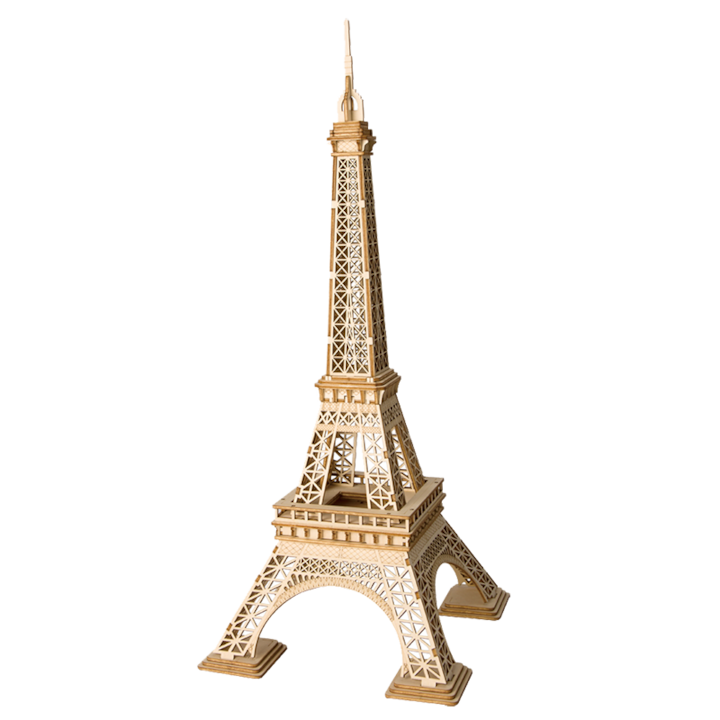 3D пъзел Rolife, Eiffel Tower, дърво, 121 части