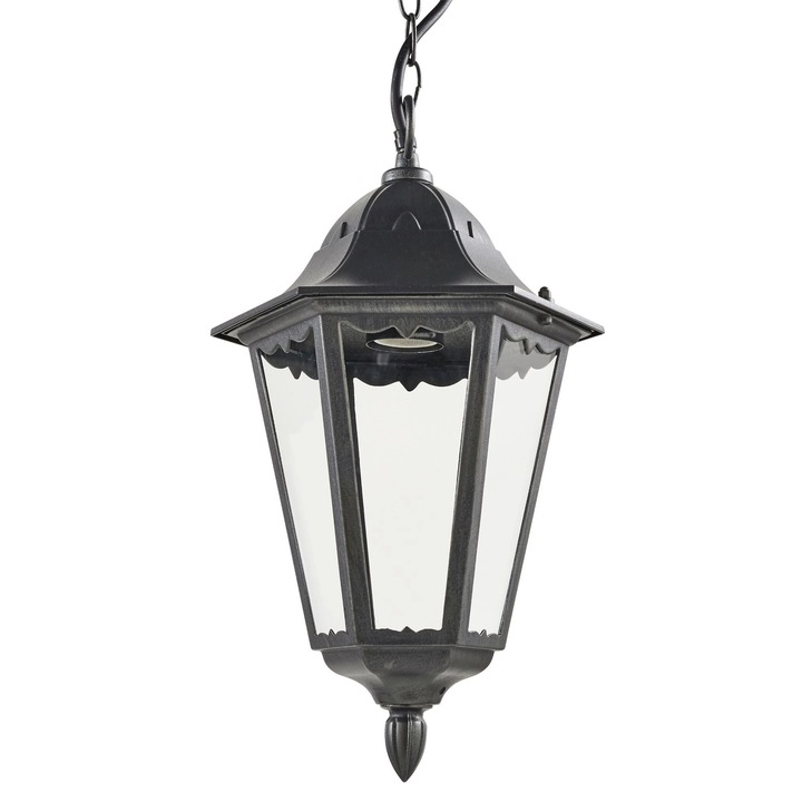 Pendul de iluminat exterior Monza, 1 x E27, 100 W, IP 44, negru