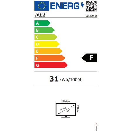 Televizor LED Nei 32NE4900, 80 cm, Smart, HD, Clasa F