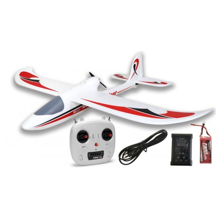 FMS EASY TRAINER V2 RTF modellrepülőgép, teljesen felszerelt, kezdőknek, 1280 mm-es szárnyfesztávolsággal