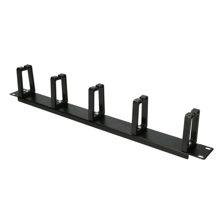Organizer cablu Extralink 1U, cu suporturi din plastic, montaj rack standard, gestionare eficienta cabluri, instalare rapida si sigura, durabil si fiabil, ideal pentru retele LAN si echipamente telecom