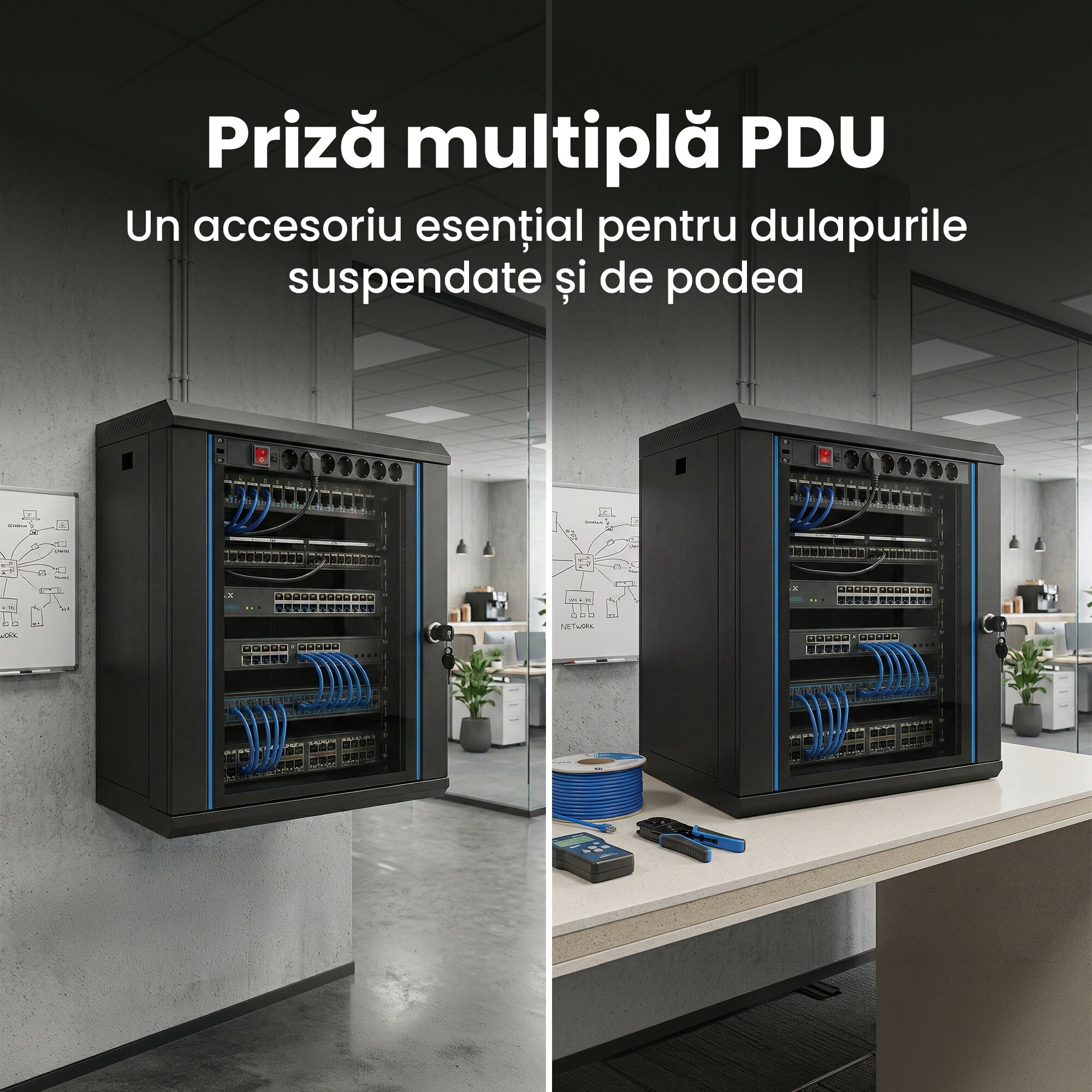 De Bara Rack Bara alimentare PDU rack 19