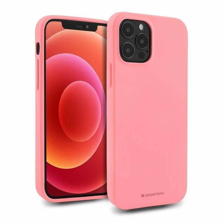 Mercury Silicone Jellysoft tokvédő iPhone 13/14 Pink telefonhoz