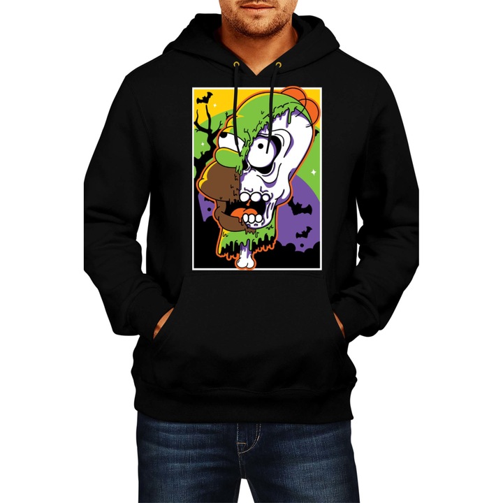 Hanorac Barbat Halloween The Simpsons Homer Simpson 02, Negru