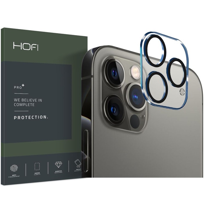 Протектор Hofi Cam Pro+, за камера, за iPhone 12 Pro, Clear