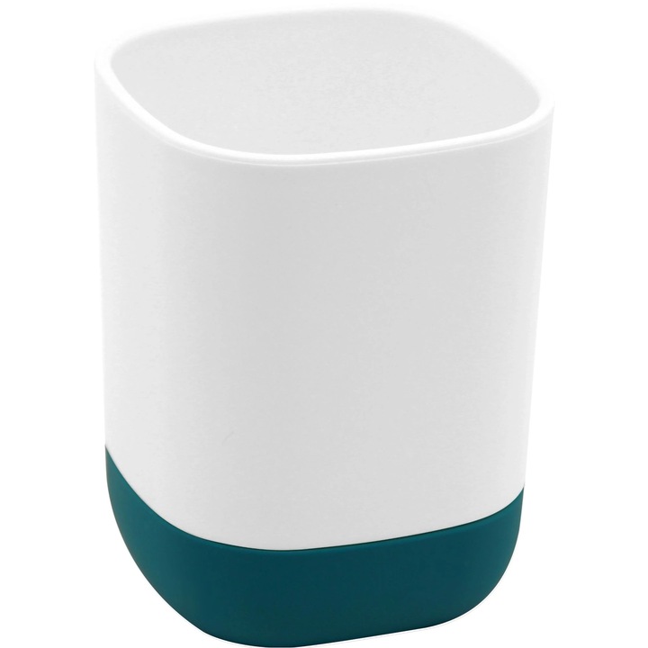 Pahar baie pentru igiena dentara Easy, din plastic, 9.4 x 7.2 x 7.2 cm, albastru