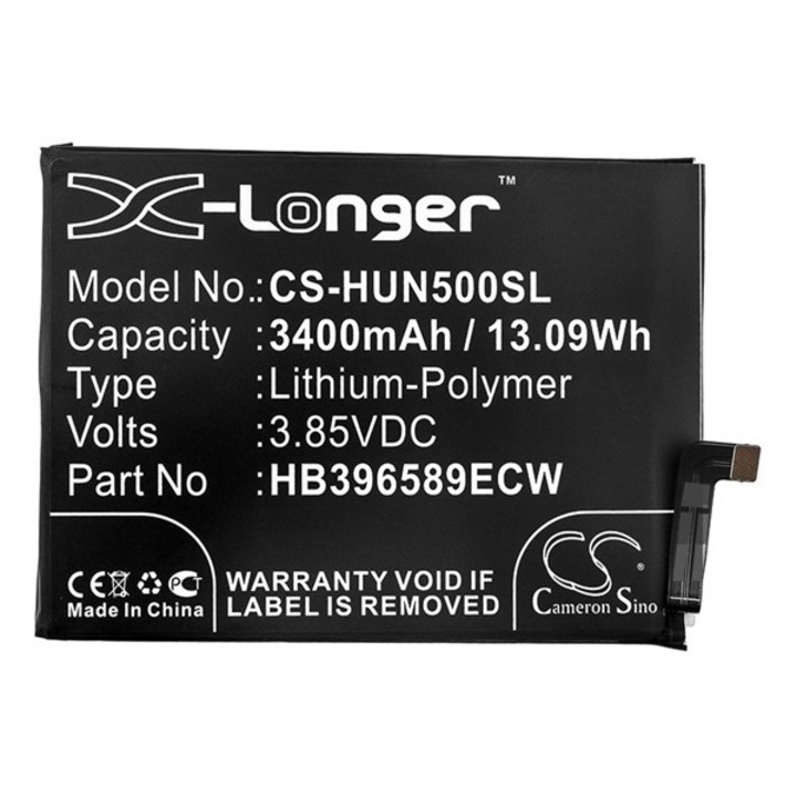 Cameron sino li-polymer akku (3,85v / 3400 mah, huawei hb396589ecw kompatibilis), CS-HUN500SL, gyártói csomagolás