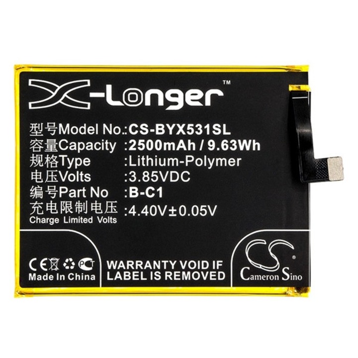 Cameron sino li-polymer akku (3,85v / 2500 mah, vivo b-c1 kompatibilis), CS-BYX531SL, gyártói csomagolás