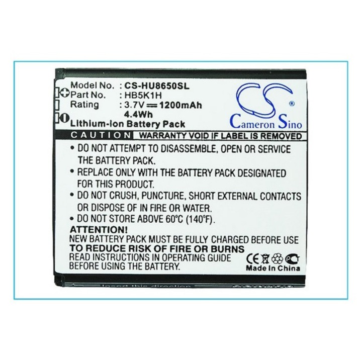 Cameron sino li-ion akku (3,7v / 1200 mah, at&t hb5k1h kompatibilis), CS-HU8650SL, gyártói csomagolás