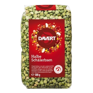 Mazare verde jumatati, Davert, 500g