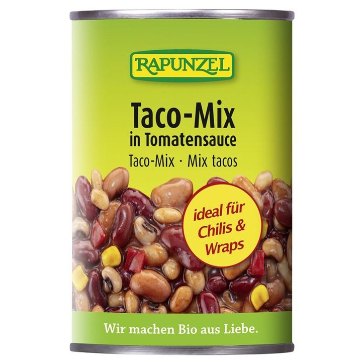 Mix taco in sos de rosii bio, 400g, Rapunzel