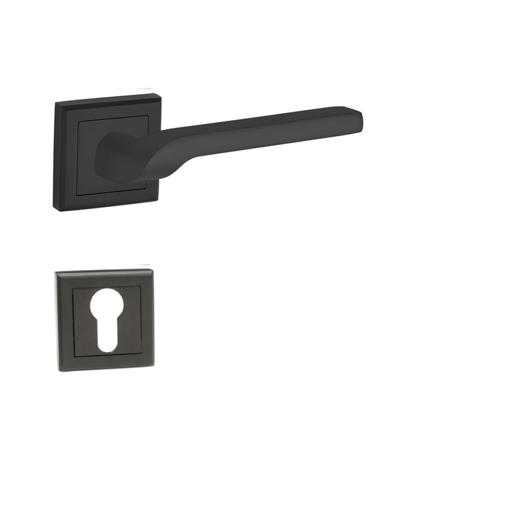 Kilincs Bussare CLASSIC ESTA A-76-30 fekete cilinderes rozettával