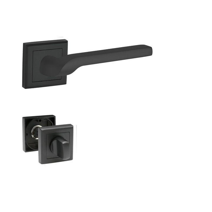 Kilincs Bussare CLASSIC ESTA A-76-30 fekete WC-fordítós zárral