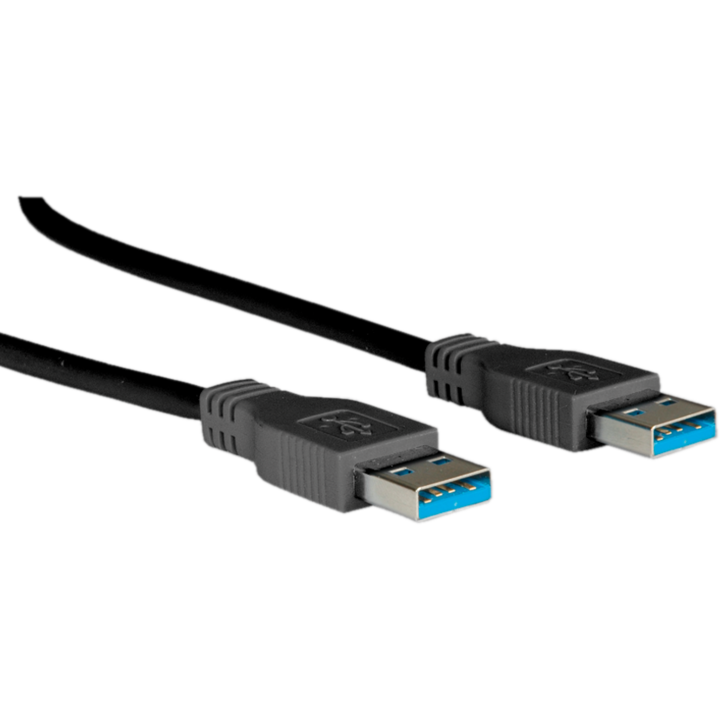 Cablu de date, Roline, USB 3.0, 1.8 m, Negru