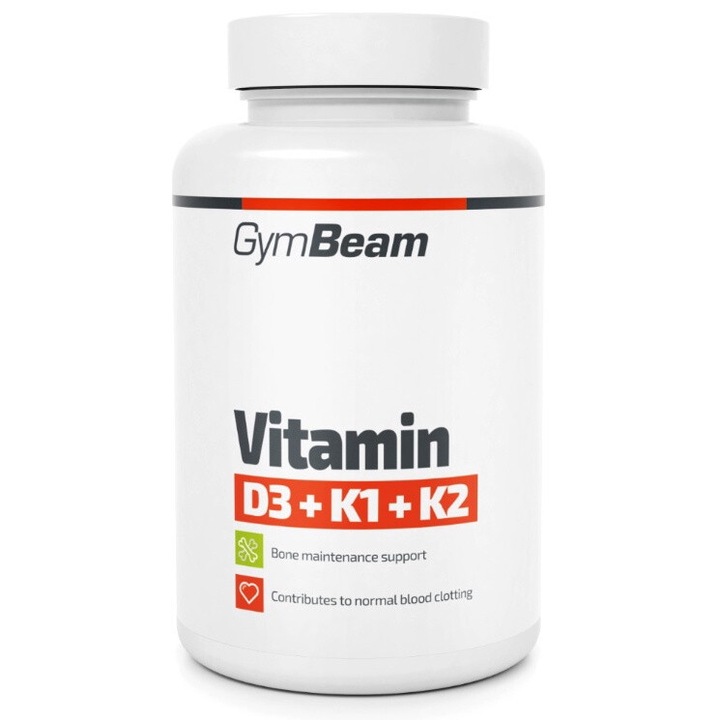 Vitamina D3+K1+K2, 60 capsule, sustine sistemul imunitar